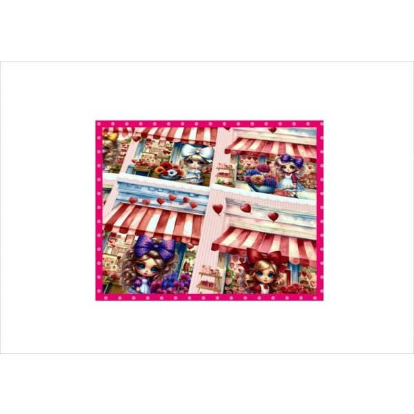 画像7: リボン少女のお花屋さん＊メモ＊ペーパーセット＊両面印刷＊24枚＊オリジナル (7)