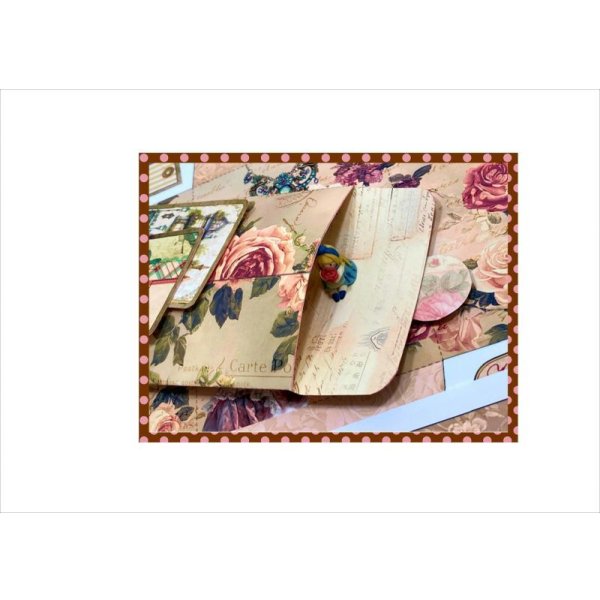 画像8: 自分で作る♪コラージュ封筒＊ヴィクトリア風＊4種セット＊ オリジナル (8)