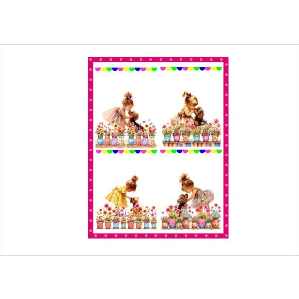 画像8: ベストフレンド＊なかよし＊女の子とワンコ＊メモ帳＊32枚＊オリジナル (8)