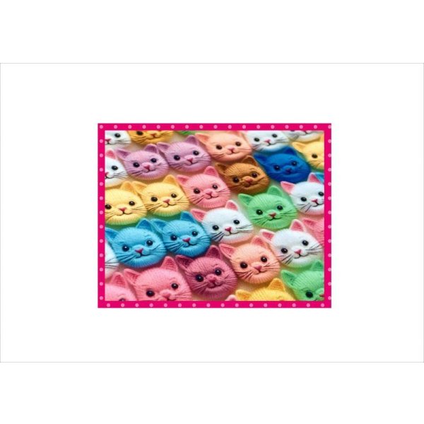 ミニ折り紙＊刺繍＊猫の顔だらけ＊ペーパーセット＊16枚