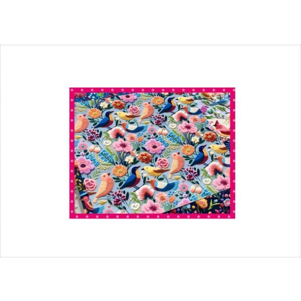 画像4: ミニ折り紙＊刺繍＊鳥＊バード＊ペーパーセット＊16枚＊オリジナル (4)