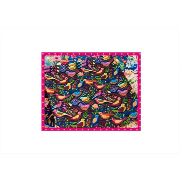 画像5: ミニ折り紙＊刺繍＊鳥＊バード＊ペーパーセット＊16枚＊オリジナル (5)