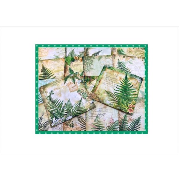 画像5: アンティーク＊大きめ折り紙＊リーフ＊正方形＊ペーパーセット＊柄違い18枚＊オリジナル (5)