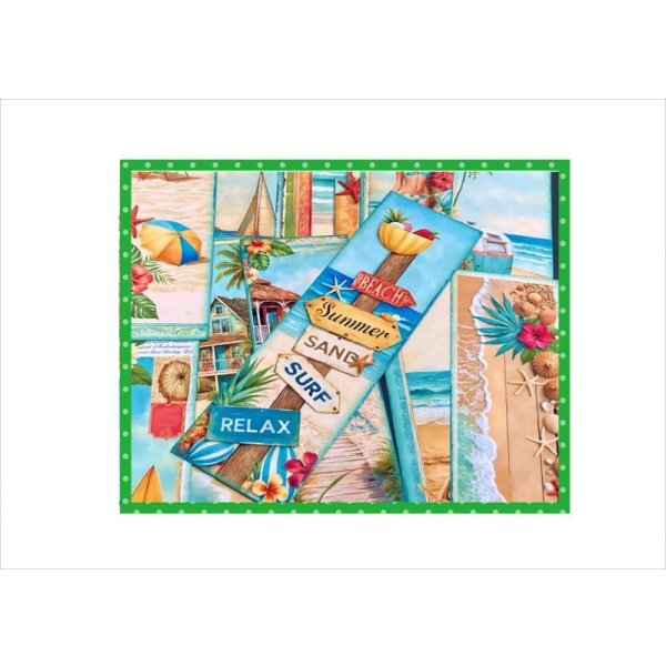 画像6: ビーチ＊夏＊ブックマークやタグに♪＊アンティーク加工＊両面印刷＊柄違い25枚＊オリジナル (6)