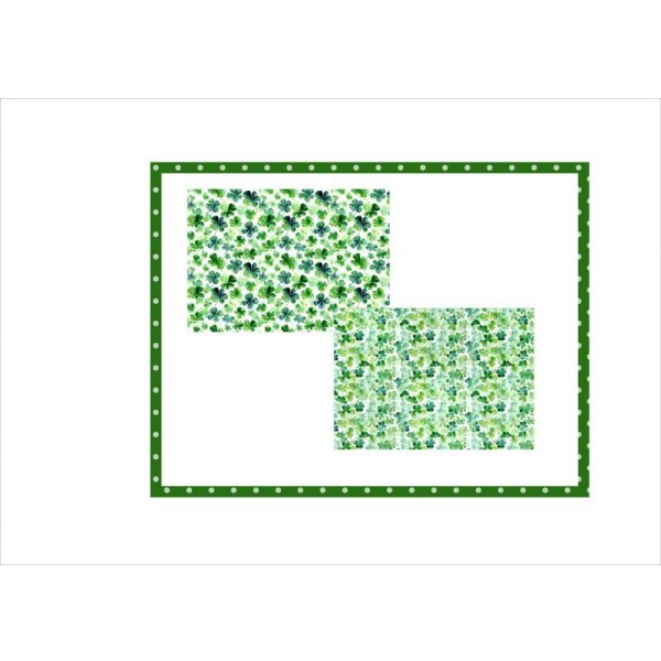 画像7: 幸せのクローバー＊コラージュペーパー＊柄違い4枚＊オリジナル (7)