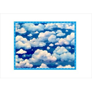 画像: 青空と雲＊コラージュペーパー＊柄違い4枚＊オリジナル