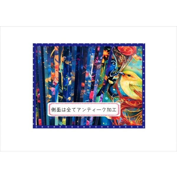 画像3: ファンタジーバード*ブックマークやタグに♪*アンティーク加工*両面印刷*柄違い22枚*オリジナル (3)