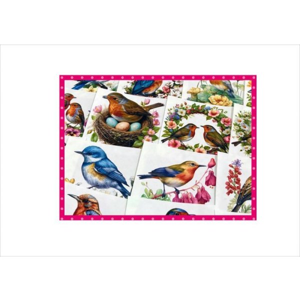 画像9: カットシール＊鳥と花＊36枚＊オリジナル (9)