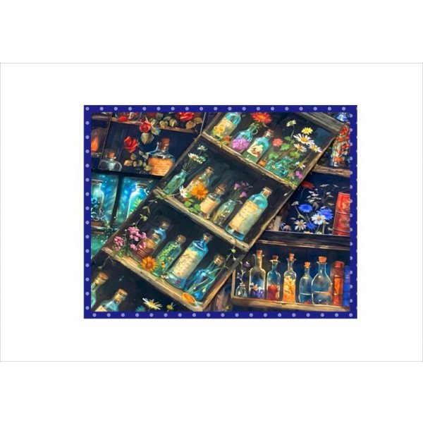 画像7: 薬品棚＊ブックマークやタグに♪＊アンティーク加工＊両面印刷＊柄違い21枚＊オリジナル (7)