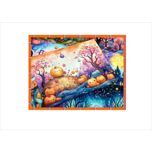 画像8: メモ＊ハロウィン＊ペーパーセット＊両面印刷＊16枚＊オリジナル (8)