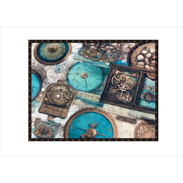 画像11: スチームパンク＊グランジ＊コラージュペーパー＊柄違い5枚＊オリジナル (11)