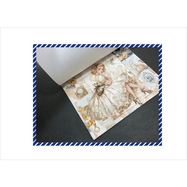 画像5: ティーパーティ＊ペーパーセット＊コラージュペーパー＊柄違い26枚＊オリジナル (5)