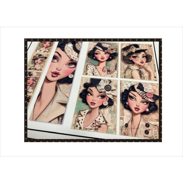 画像7: 素材セット＊ツンデレガール＊ジャンクジャーナル＊ オリジナル (7)