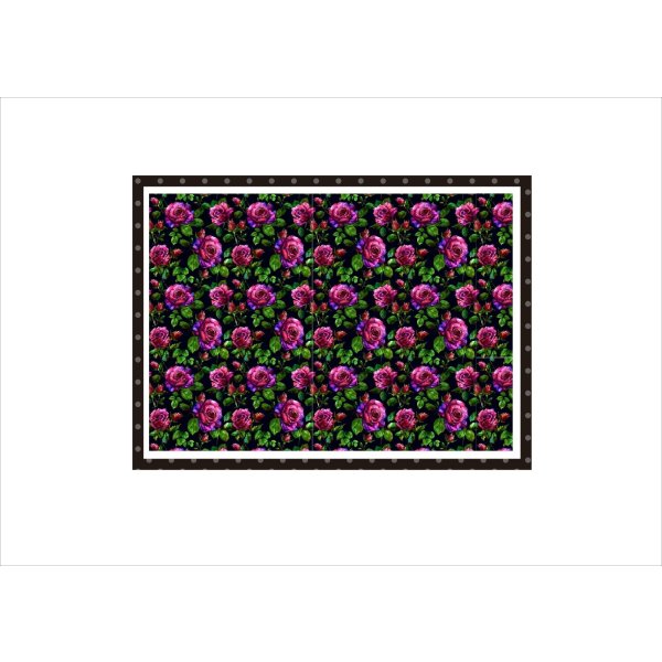 画像7: 蛍光＊カラフルローズ＊コラージュペーパー＊柄違い5枚＊オリジナル (7)