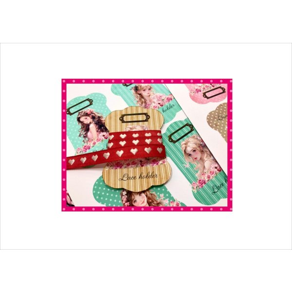 画像15: レースホルダー＊糸巻＊女の子＊柄違い24枚分＊両面印刷＊素材セット＊オリジナル (15)