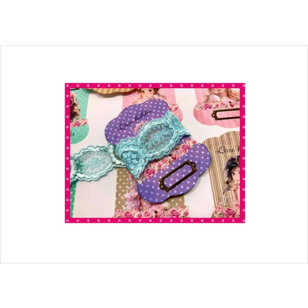 画像14: レースホルダー＊糸巻＊女の子＊柄違い24枚分＊両面印刷＊素材セット＊オリジナル (14)