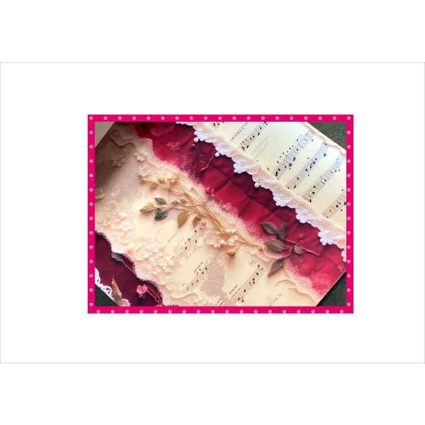 画像10: 豪華☆真珠とレースのペーパーセット＊コラージュペーパー＊柄違い52枚＊オリジナル (10)