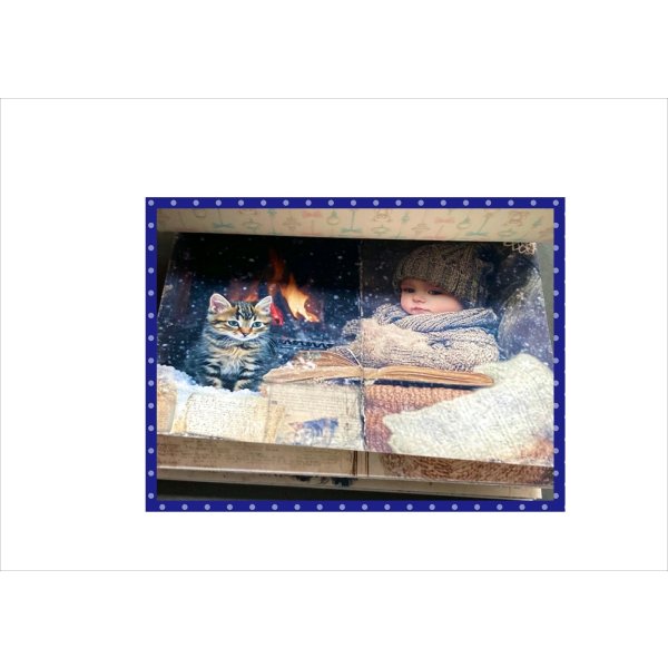 画像4: ベビーとわんこのメモ帳＊冬＊30枚＊オリジナル (4)