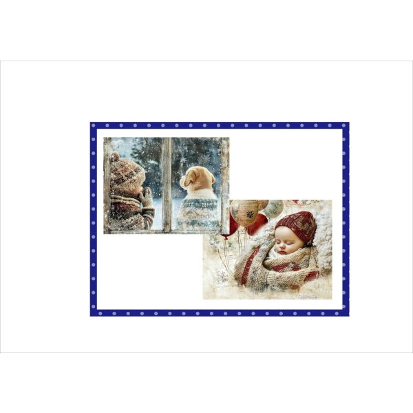 画像6: ベビーとわんこのメモ帳＊冬＊30枚＊オリジナル (6)