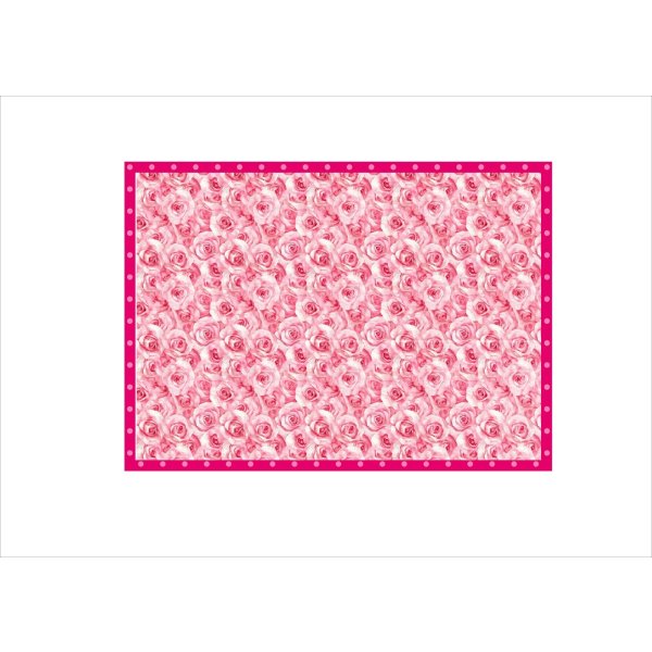 画像7: ホワイトピンクローズ＊コラージュペーパー＊柄違い5枚＊オリジナル (7)