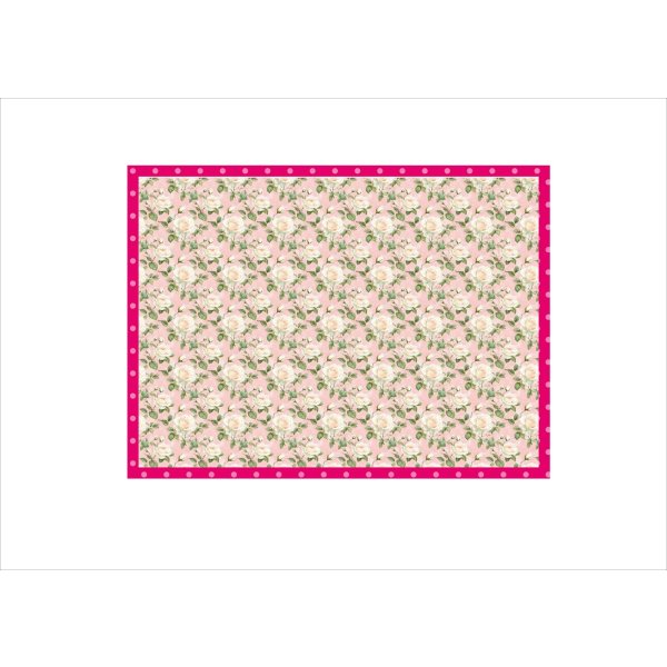 画像4: ホワイトピンクローズ＊コラージュペーパー＊柄違い5枚＊オリジナル (4)