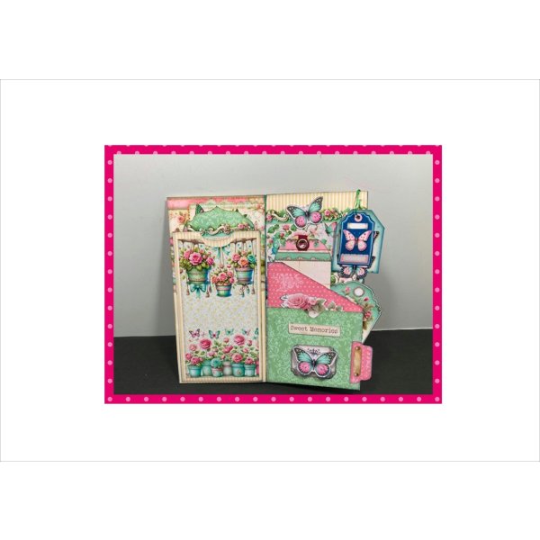 画像10: バラと蝶＊ジャンクジャーナル＊スポンジシール付き＊作り方あり♪＊ オリジナル (10)