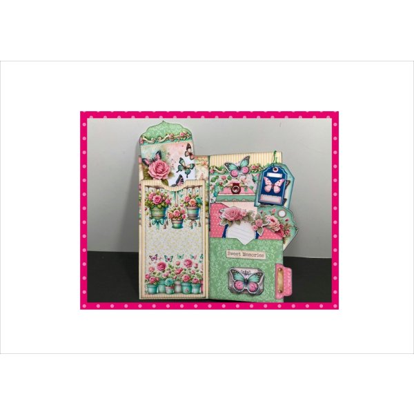 画像11: バラと蝶＊ジャンクジャーナル＊スポンジシール付き＊作り方あり♪＊ オリジナル (11)