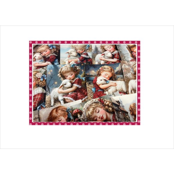 画像3: ひつじさんと　うたた寝＊メモ帳＊両面印刷＊29枚＊オリジナル (3)