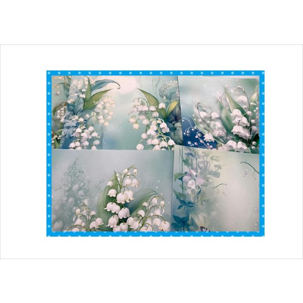 画像12: 優しいスズラン＊ペーパーセット＊柄違い18枚＊オリジナル (12)