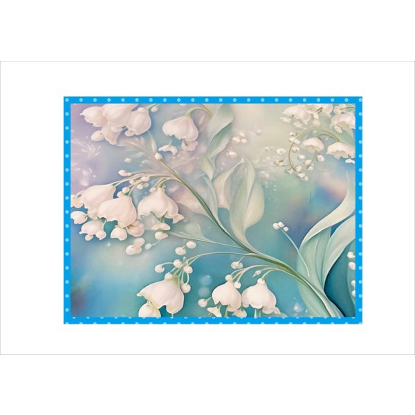 画像9: 優しいスズラン＊ペーパーセット＊柄違い18枚＊オリジナル (9)