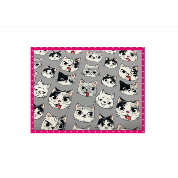 画像8: 全部柄が違う♡ネコだらけ♪＊コラージュペーパー＊柄違い10枚＊オリジナル (8)