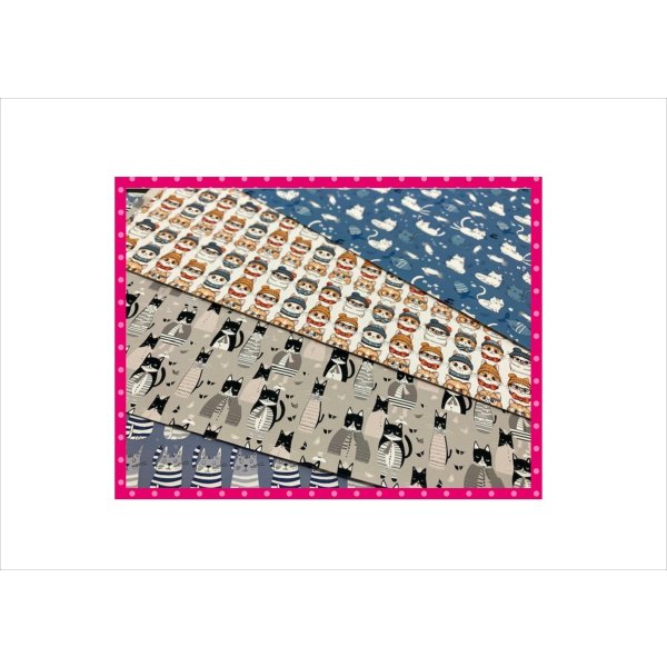 画像4: 全部柄が違う♡ネコだらけ♪＊コラージュペーパー＊柄違い10枚＊オリジナル (4)