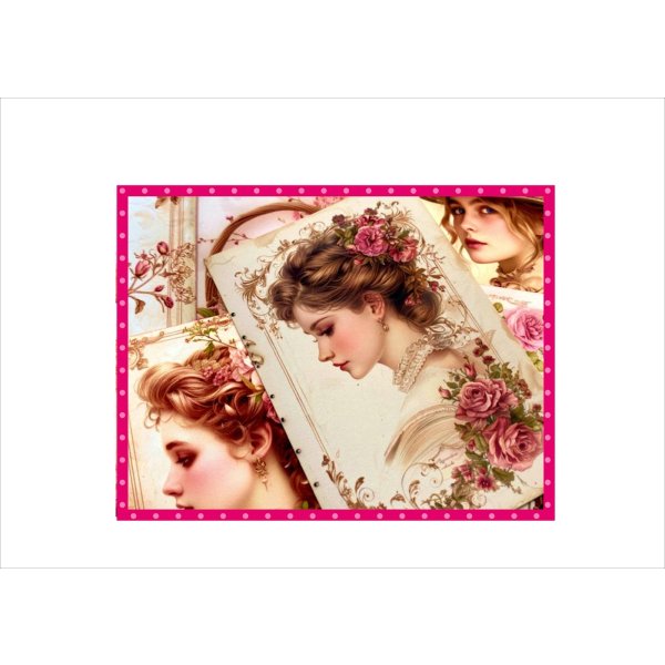 画像10: ピンクの宝箱＊BOX入り＊カード＊メモ＊柄違い＊50枚入り♪＊オリジナル (10)