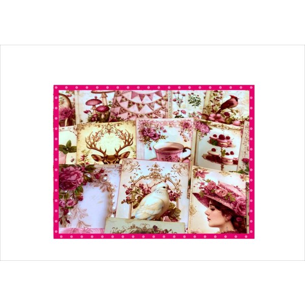 画像16: ピンクの宝箱＊BOX入り＊カード＊メモ＊柄違い＊50枚入り♪＊オリジナル (16)