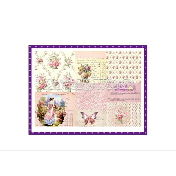 画像5: プロムナード＊コラージュペーパー＊柄違い5枚＊オリジナル (5)