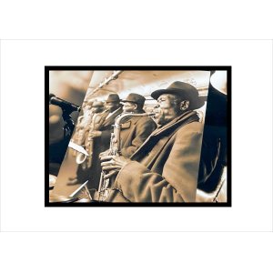 画像: ブルース＊R＆B＊コラージュペーパー＊4枚（2柄×2色）＊オリジナル