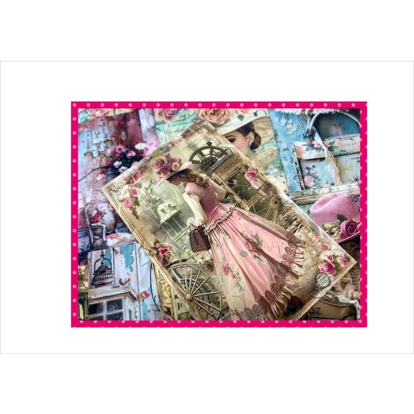 画像6: エレガント*カード*グラシン封筒入り*両面印刷*ペーパーセット*柄違い40枚*オリジナル (6)