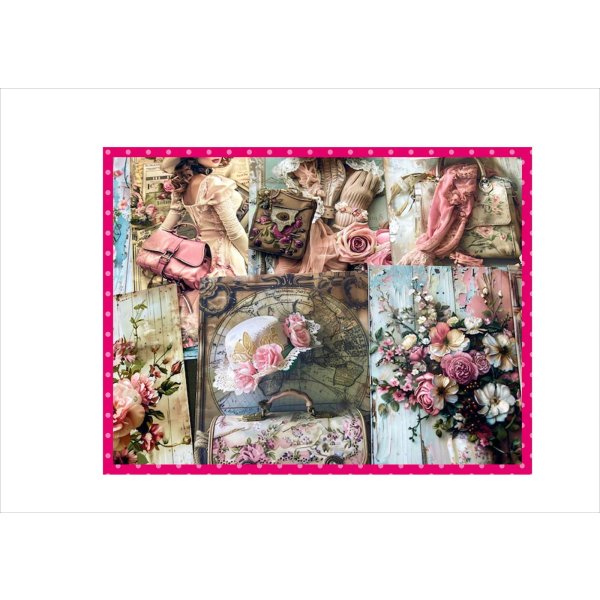 画像11: エレガント*カード*グラシン封筒入り*両面印刷*ペーパーセット*柄違い40枚*オリジナル (11)