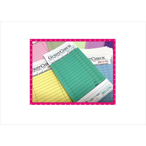 画像7: ゲストチェック＊カラフル＊メモ帳＊36枚＊オリジナル (7)