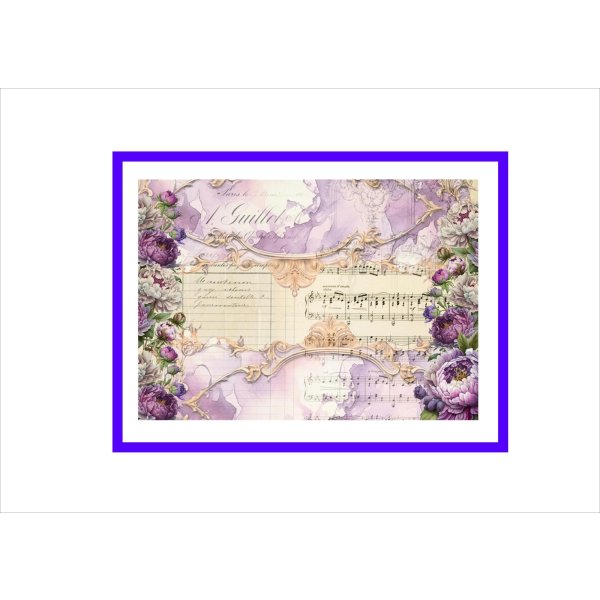 画像9: ヴィクトリアパープル*コラージュペーパー*柄違い5枚*オリジナル (9)