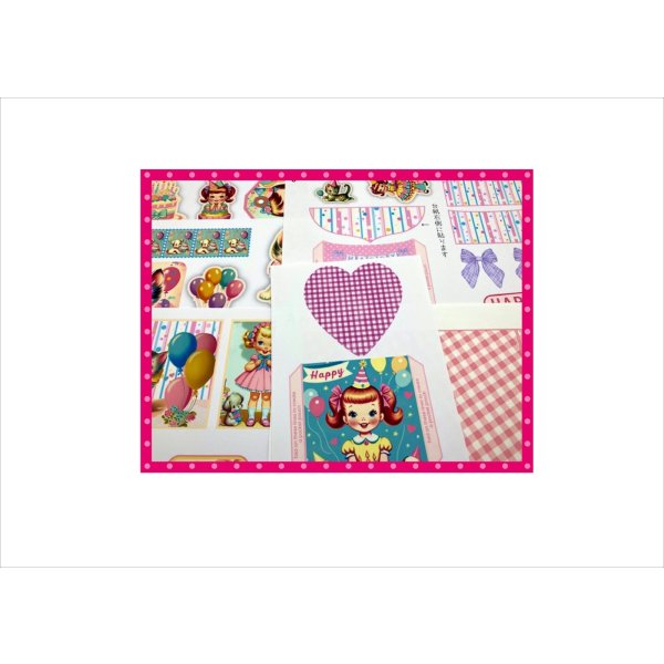 画像10: 初めてさんにもお勧め☆バースデー＊作り方付き♪＊ジャンクジャーナル＊ オリジナル (10)