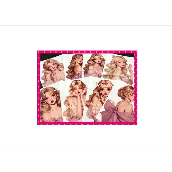 画像4: 大きい♪ バタフライ*カットシール*柄違い8枚*オリジナル (4)