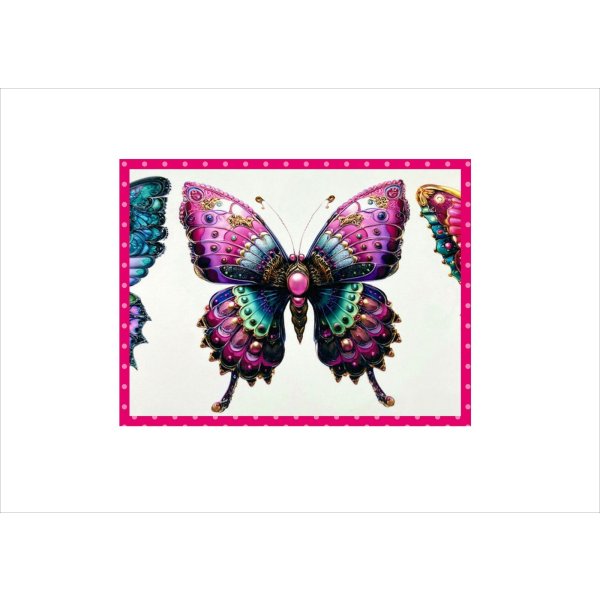 画像4: いろいろバタフライ＊コラージュペーパー＊柄違い＊4枚＊オリジナル (4)