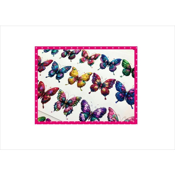 画像13: いろいろバタフライ＊コラージュペーパー＊柄違い＊4枚＊オリジナル (13)