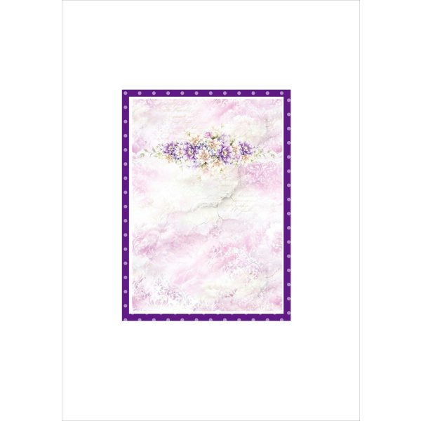 画像8: ウェディングパープル＊コラージュペーパー＊柄違い5枚＊オリジナル (8)