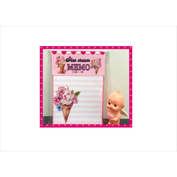 画像1: アイスクリーム＊メモ＊24枚＊オリジナル (1)