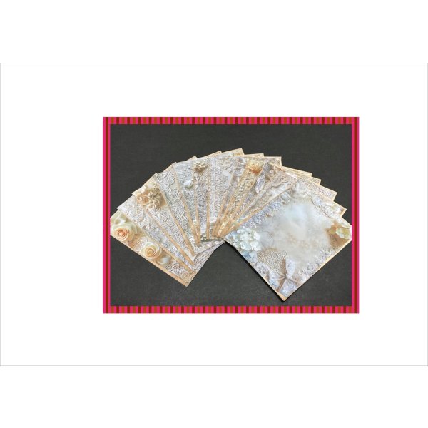 画像2: ホワイトフラワー＊ウェディング＊カード＊12枚＊オリジナル (2)