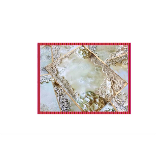 画像4: ホワイトフラワー＊ウェディング＊カード＊12枚＊オリジナル (4)