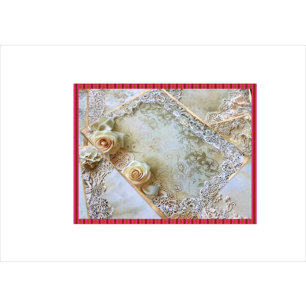 画像3: ホワイトフラワー＊ウェディング＊カード＊12枚＊オリジナル (3)