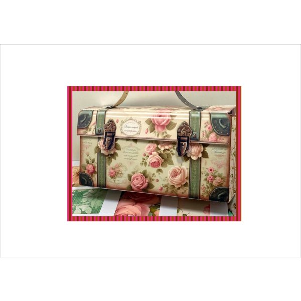 画像5: アコーディオンファイルBag＊ローズ＊マジックテープ付き＊作り方あり♪＊ オリジナル  (5)